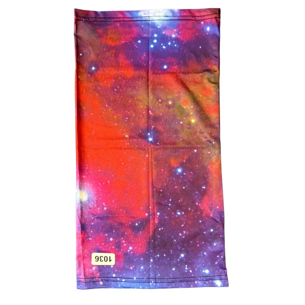 The Multifunctional Seamless Wear Galaxy Print Neck Gaiter, Band, Wrap!